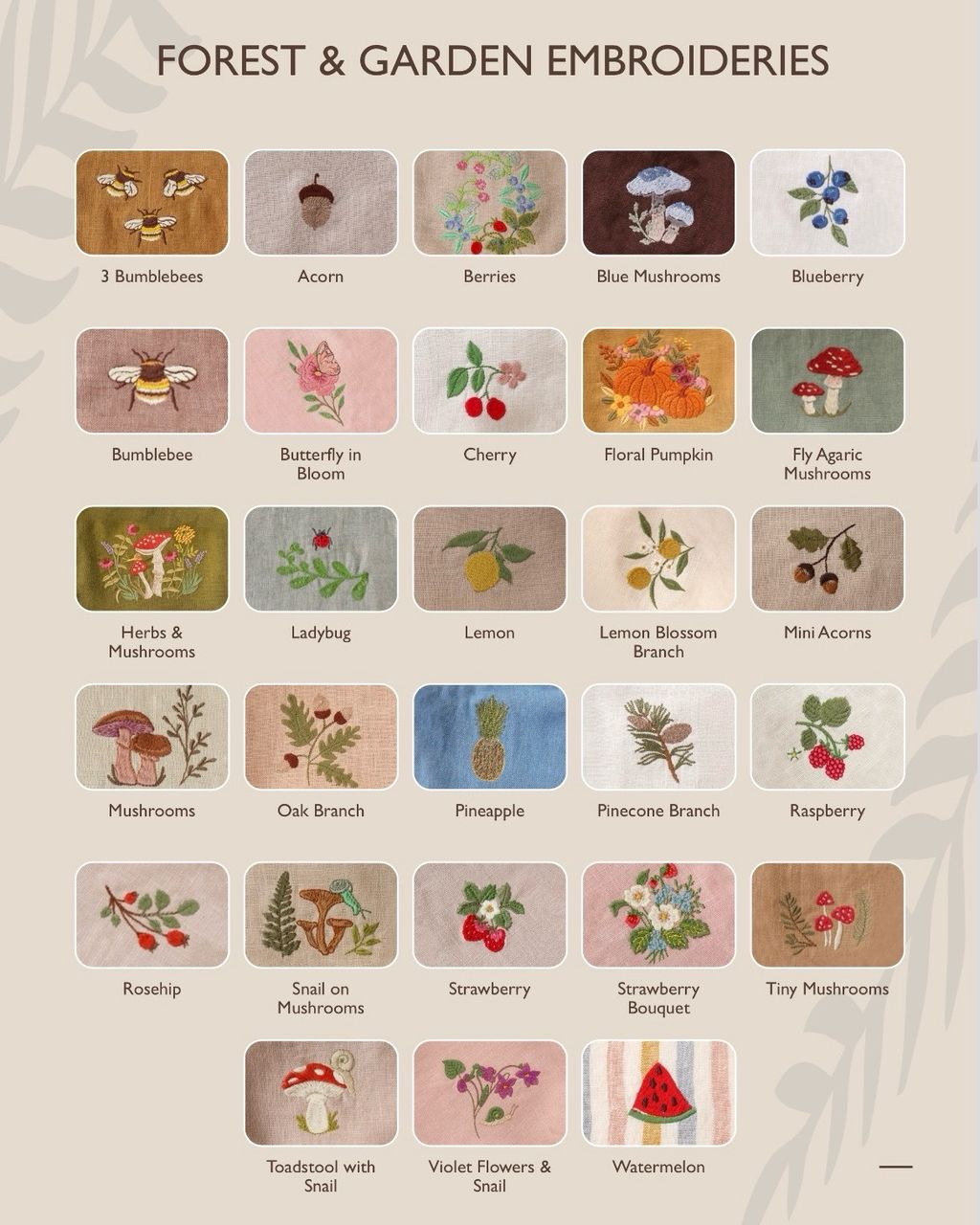 Dannie & Lilou - Forest & Garden Embroideries