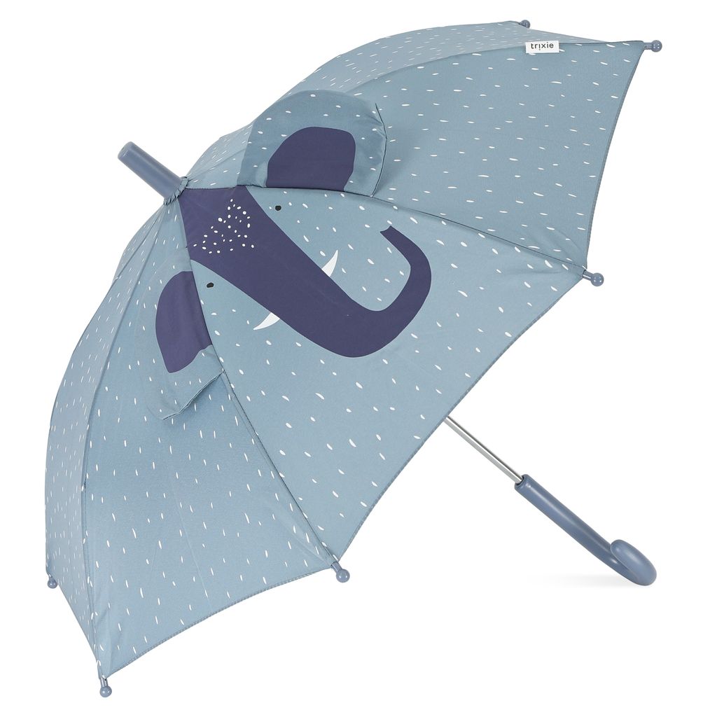 動物造型兒童雨傘-白底商品圖-逗趣小象 (1)