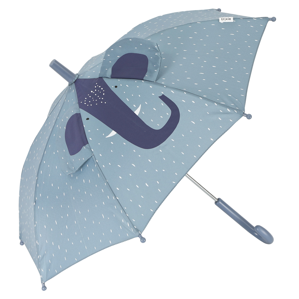 動物造型兒童雨傘-白底商品圖-逗趣小象 (1)