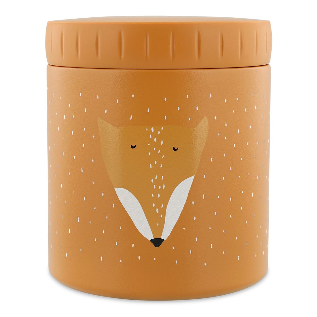 動物造型不鏽鋼保溫罐500ml-聰明狐狸-白底商品圖 (1)-修正位置顏色
