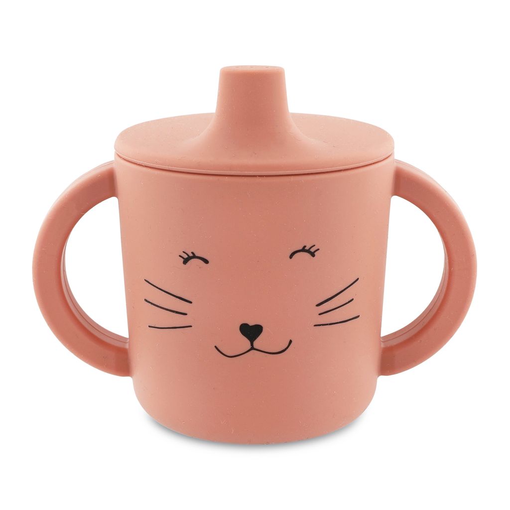 動物造型矽膠雙耳水杯-甜笑貓咪-白底商品圖 (1)修正位置大小顏色