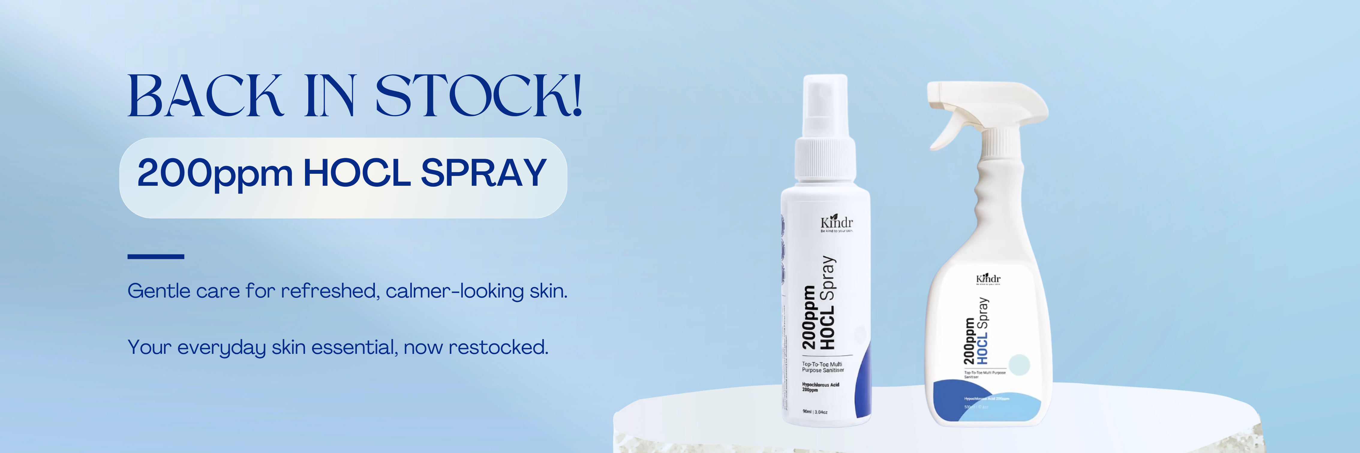 HOCL Spray Is Back: Meet Our 200ppm HOCL Spray