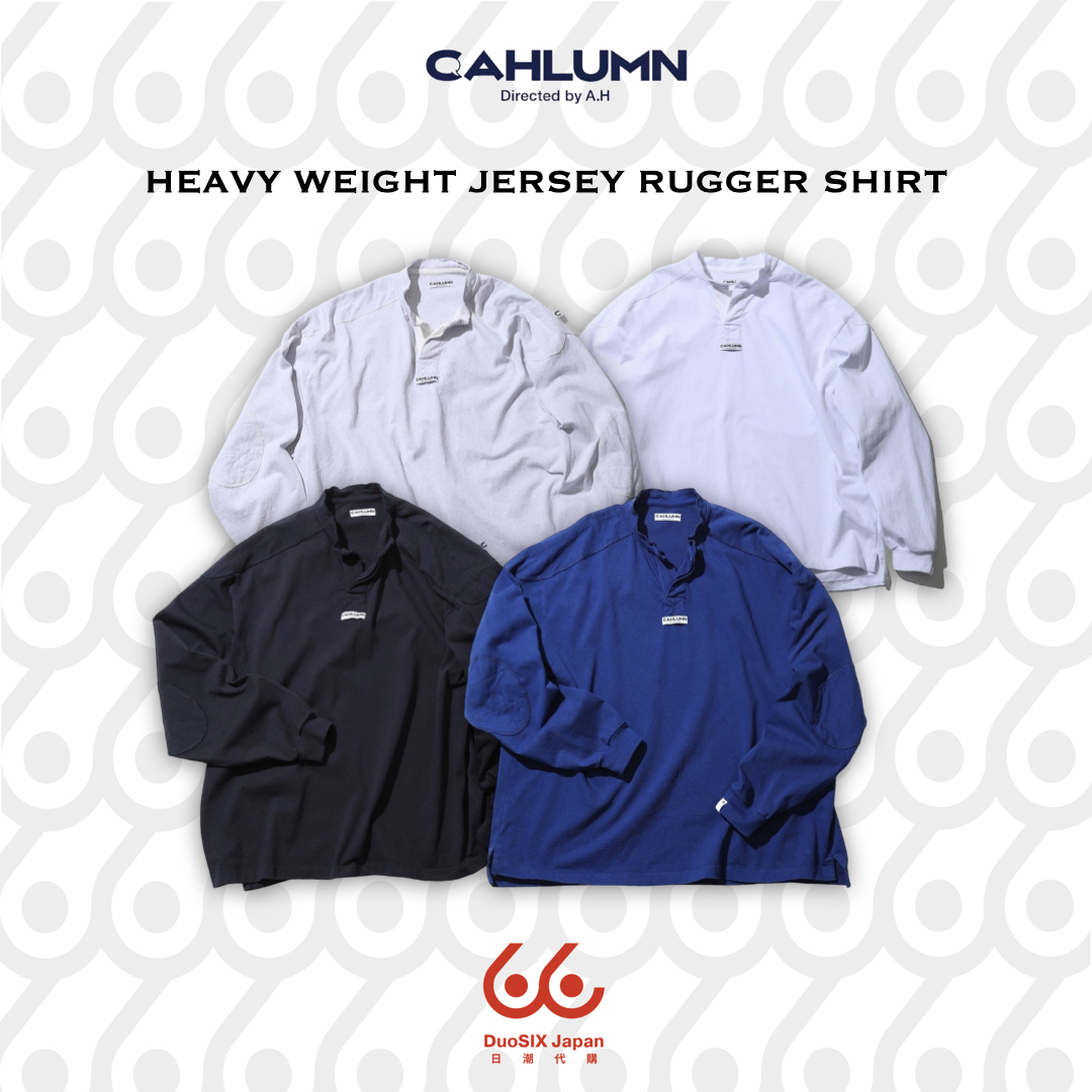 CAHLUMN カラウム Rugger Shirt ブルー XL /ラガーシャツ-