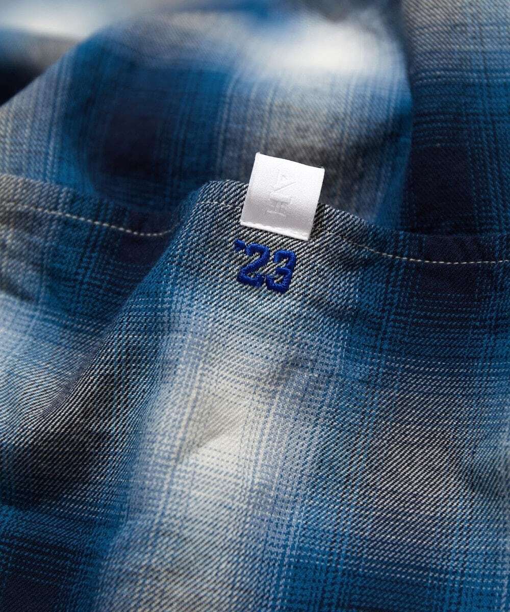CAHLUMN | Magazine Pocket Open Collar Shirt (Ombre)