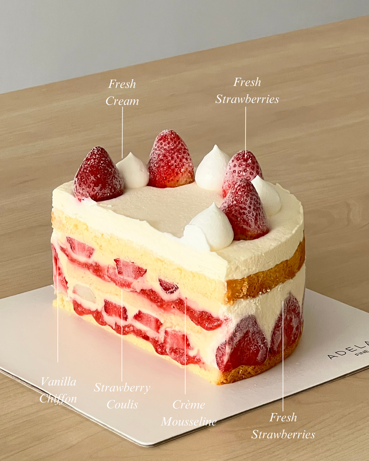 Strawberry Custard Butter (Slice)