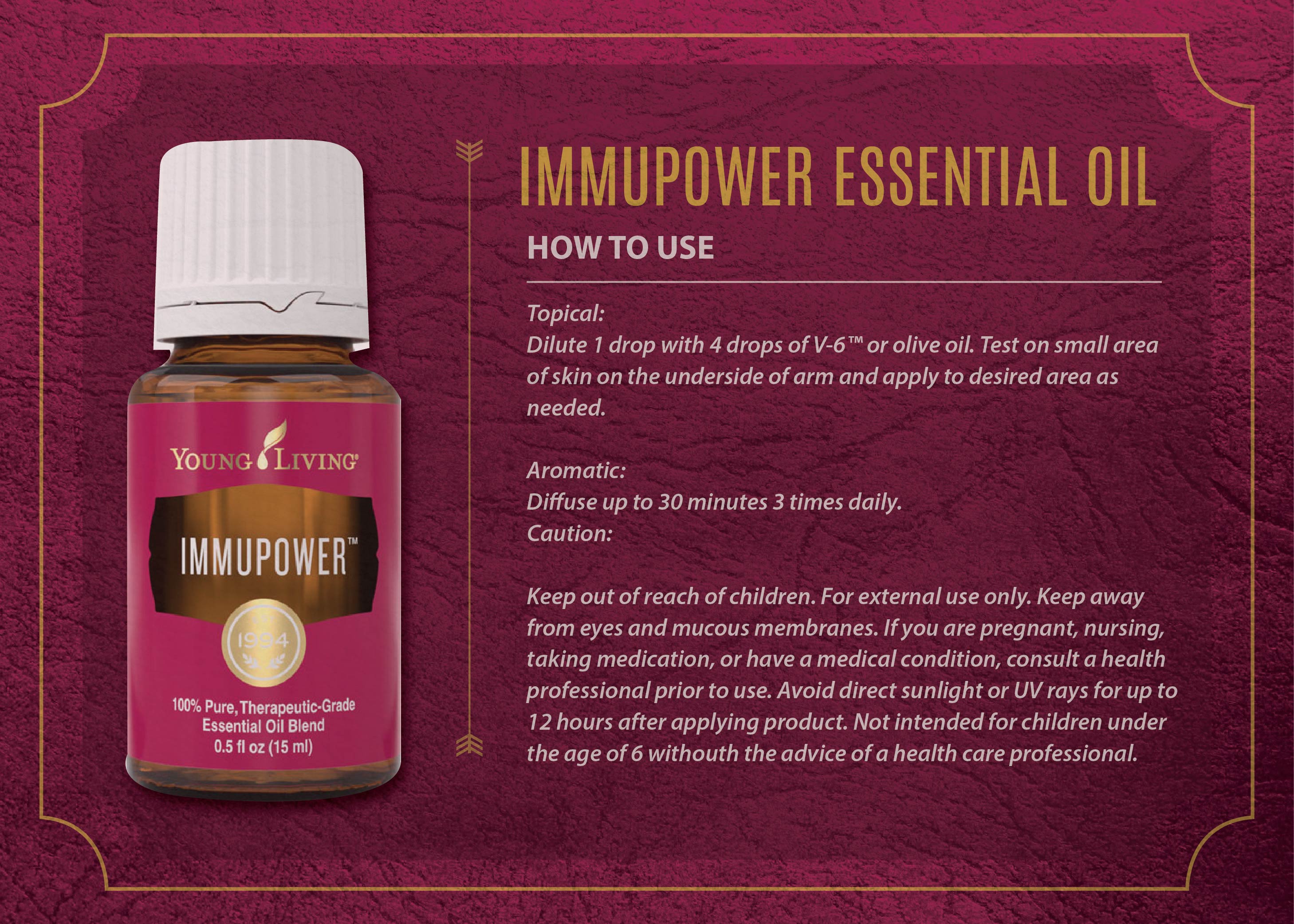 Young Living IMMUPOWER Essential Oil *15ml A2Z Hub
