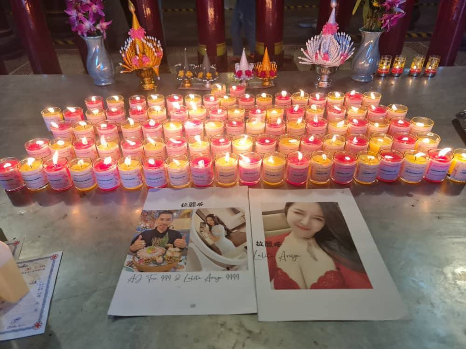 Light up blessing candle services