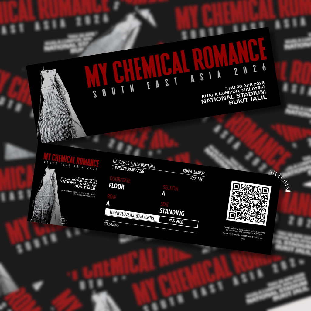 messy mockup tix
