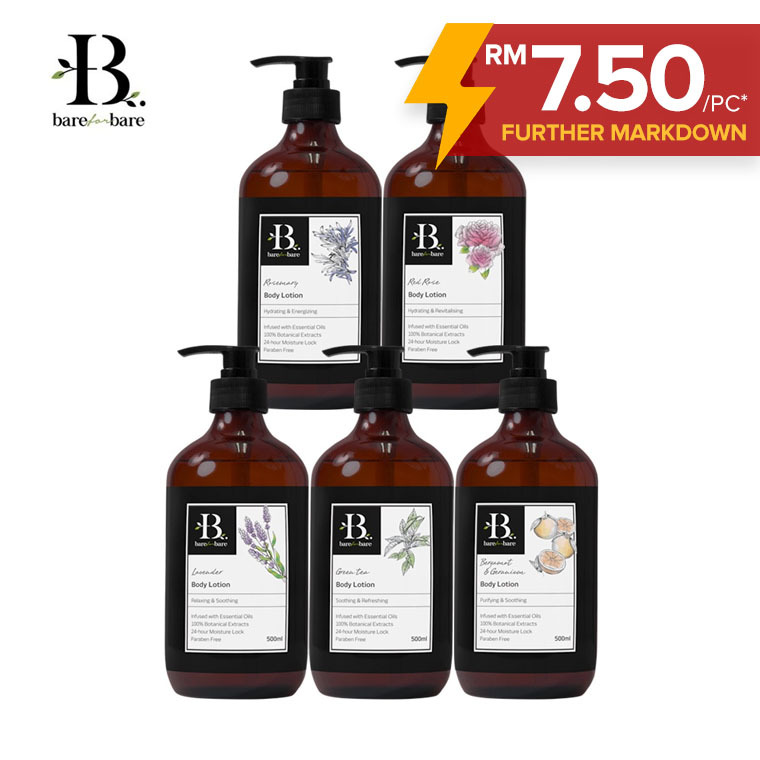Bare for Bare Botanical Body Lotion 500ml Ecobliss eStore Clearance Sale