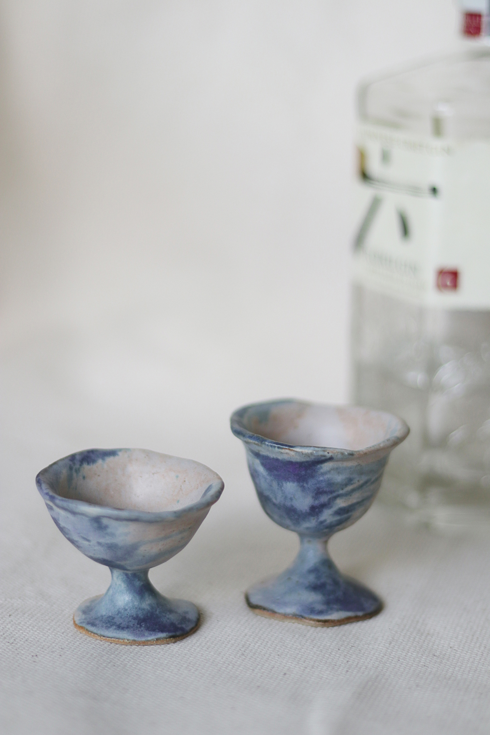 raging sea tea cups pinch ceramic