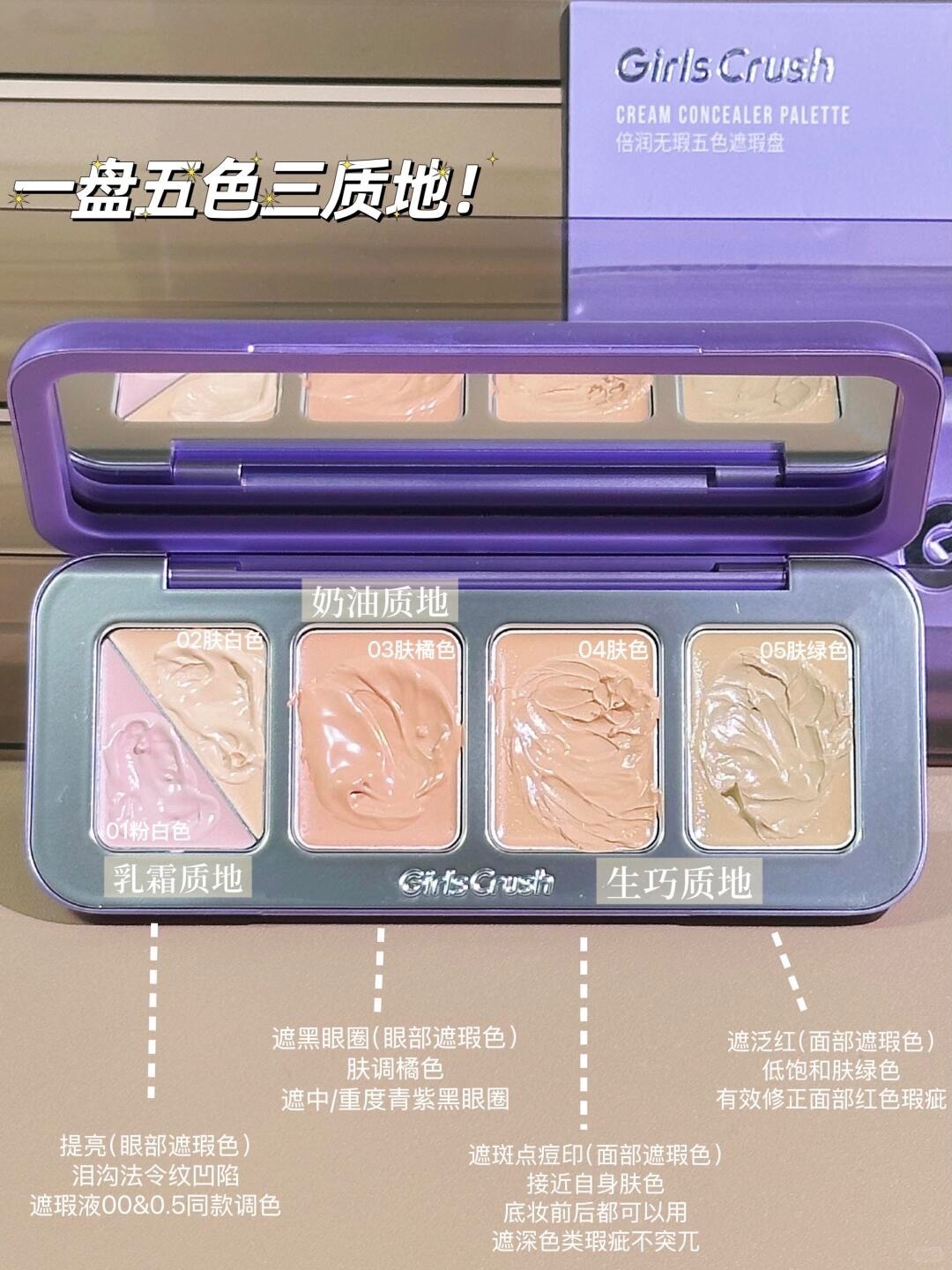 爆润遮瑕盘！全脸瑕疵一盘搞定_2_GirlsCrush_来自小红书网页版