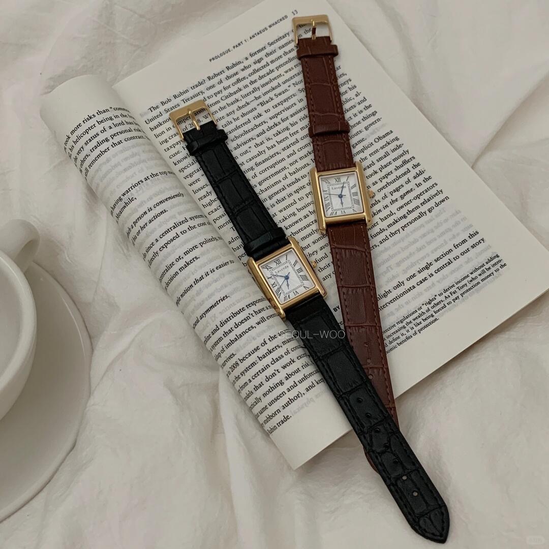 韩国小众手表|韩国博主同款小方表皮表带款_2_SEOUL WOO_来自小红书网页版