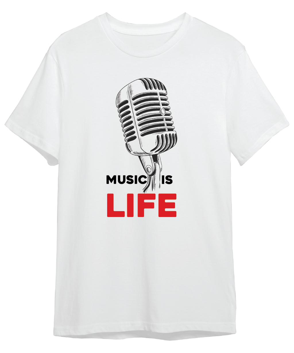 white t-shirt Mikerophone 