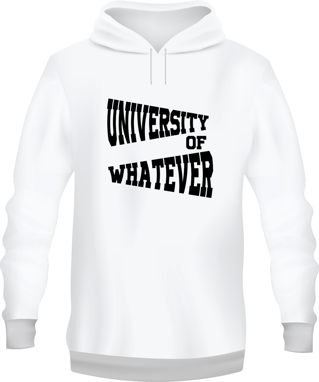 Hodies-white University of wahtever