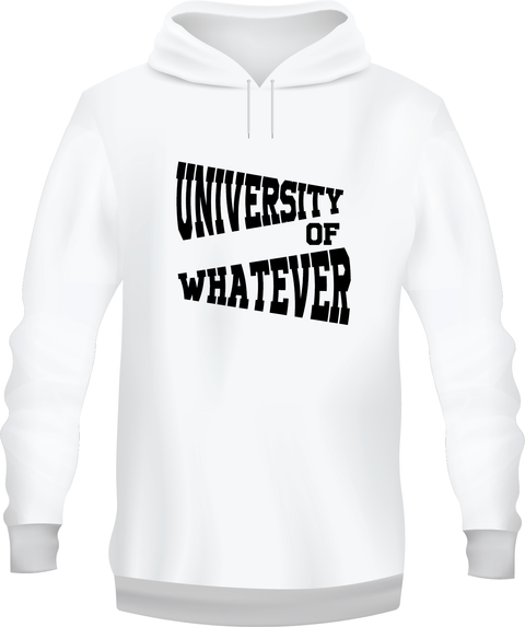 Hodies-white University of wahtever