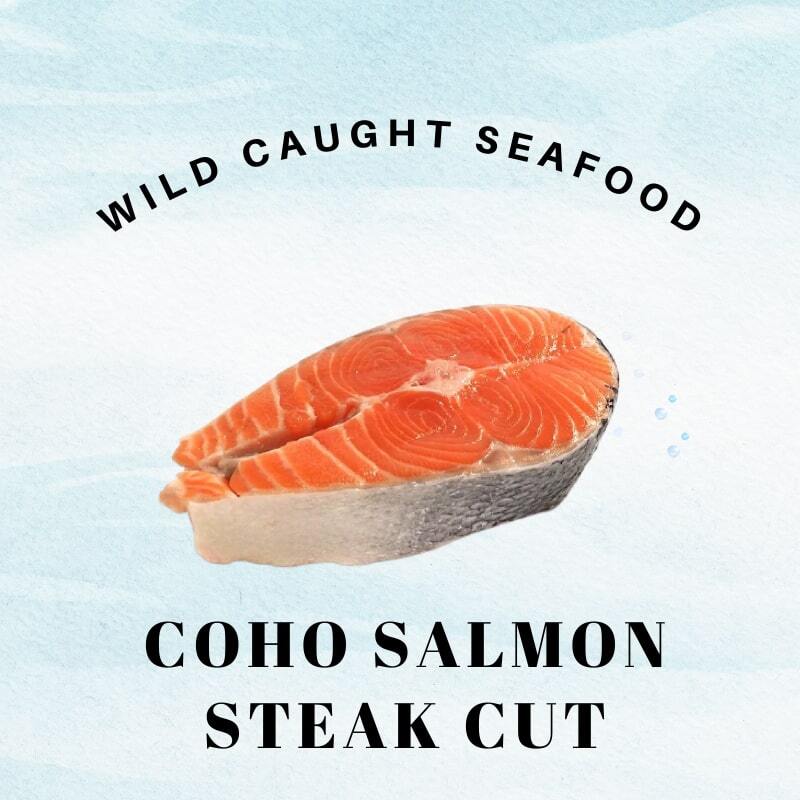 coho salmon steak cut