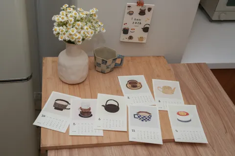 03《茶日和》2026 小畫卡桌曆展示情境03