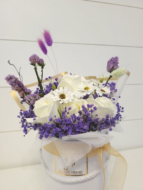 Lavender Love Soap And Preserved Flower Bouquets
