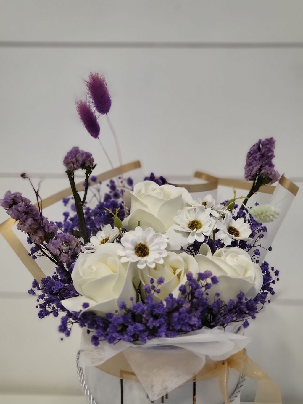 Lavender Love Soap And Preserved Flower Bouquets