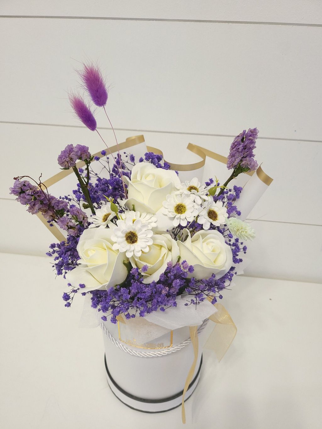 Lavender Love Soap And Preserved Flower Bouquets