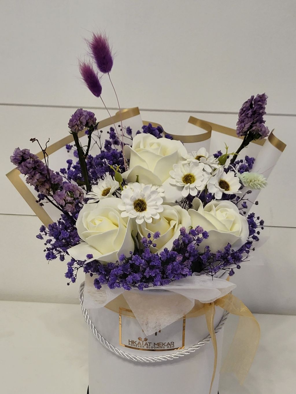 Lavender Love Soap And Preserved Flower Bouquets