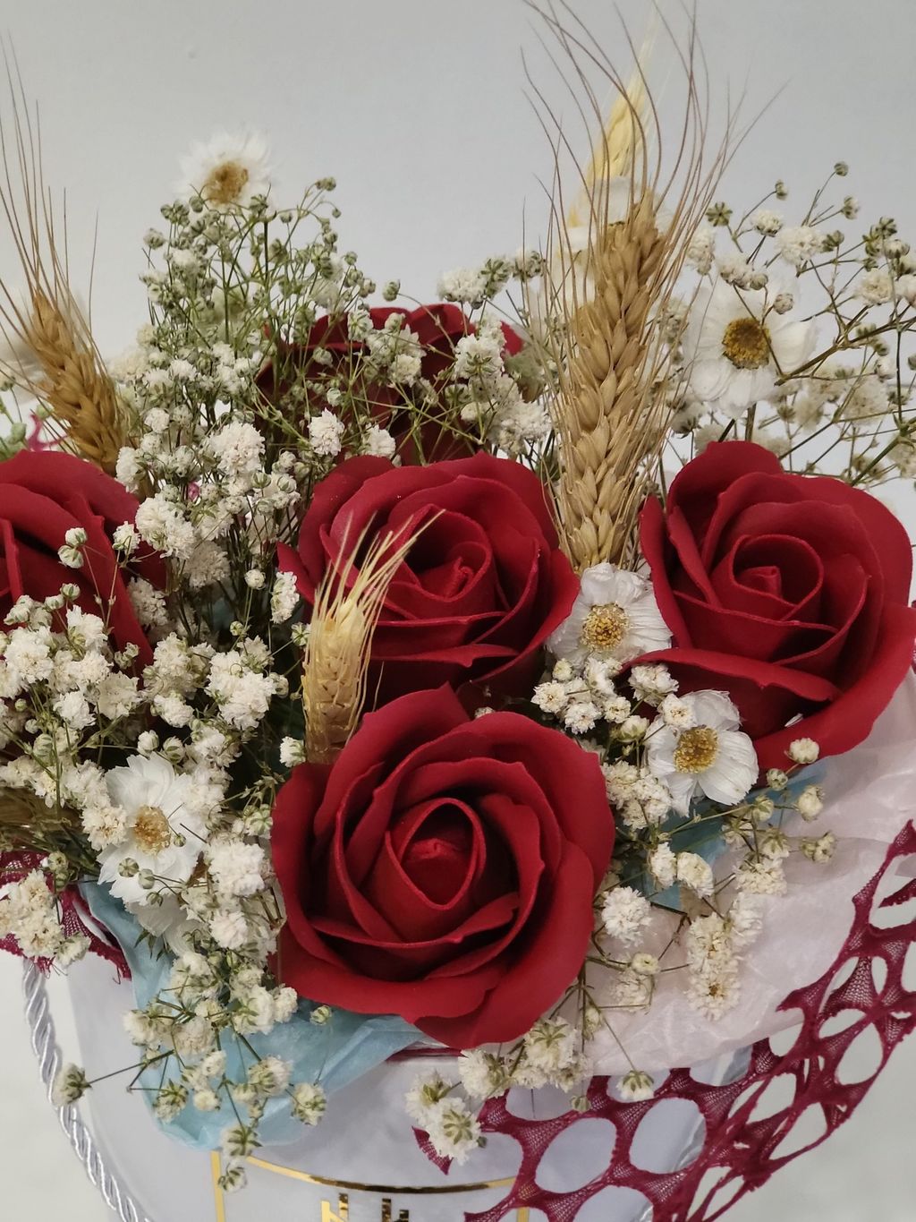 Amour Infinity Rose Hat Box Bouquets