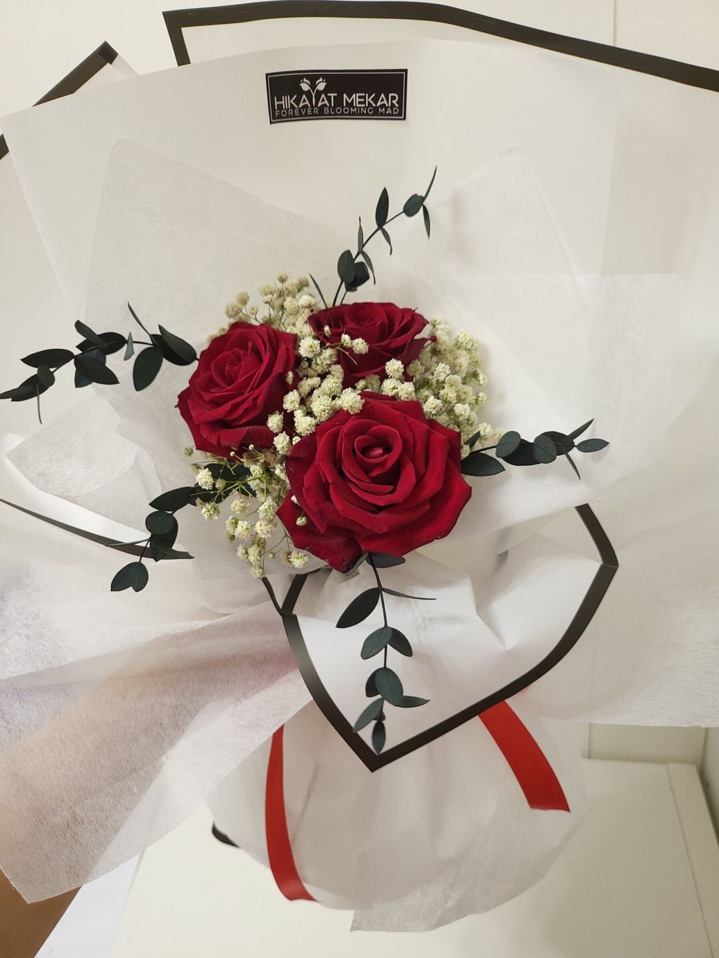 3 Red Rose Bouquets For Valentine