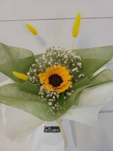 Single Stalk Sunflower Bouquet