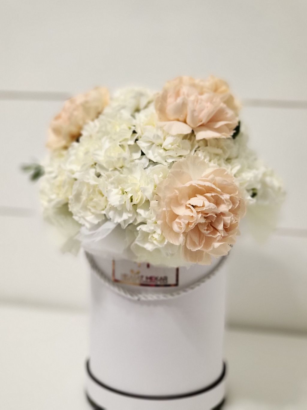 Sweet Dance With White Carnation Bouquet