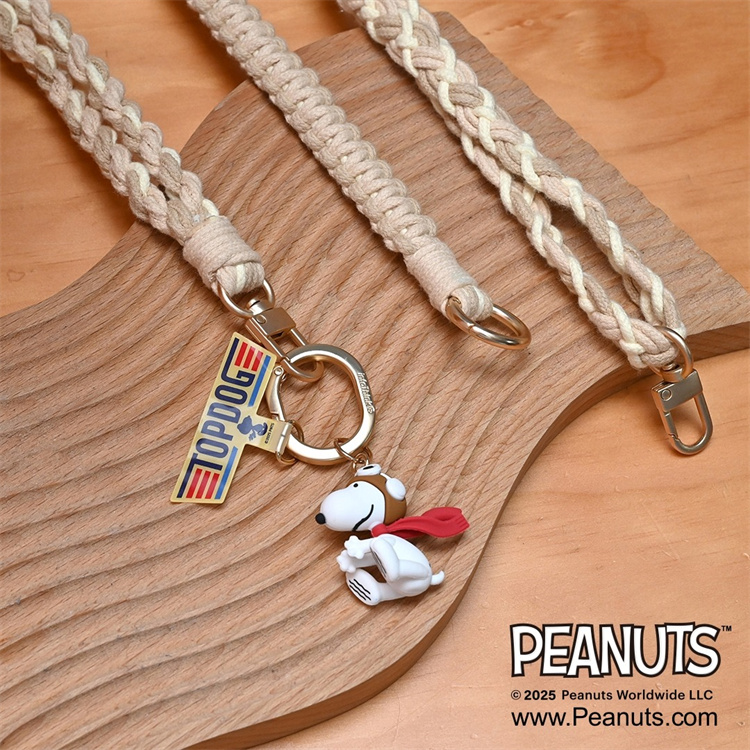 infoThink 史努比系列手機編織頸掛繩(飛行) (2)