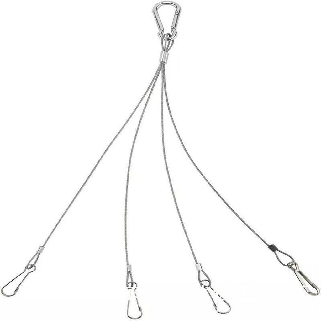 不銹鋼燈飾吊繩 植物盤掛繩 多功能懸掛線 金屬燈飾防墜安全繩