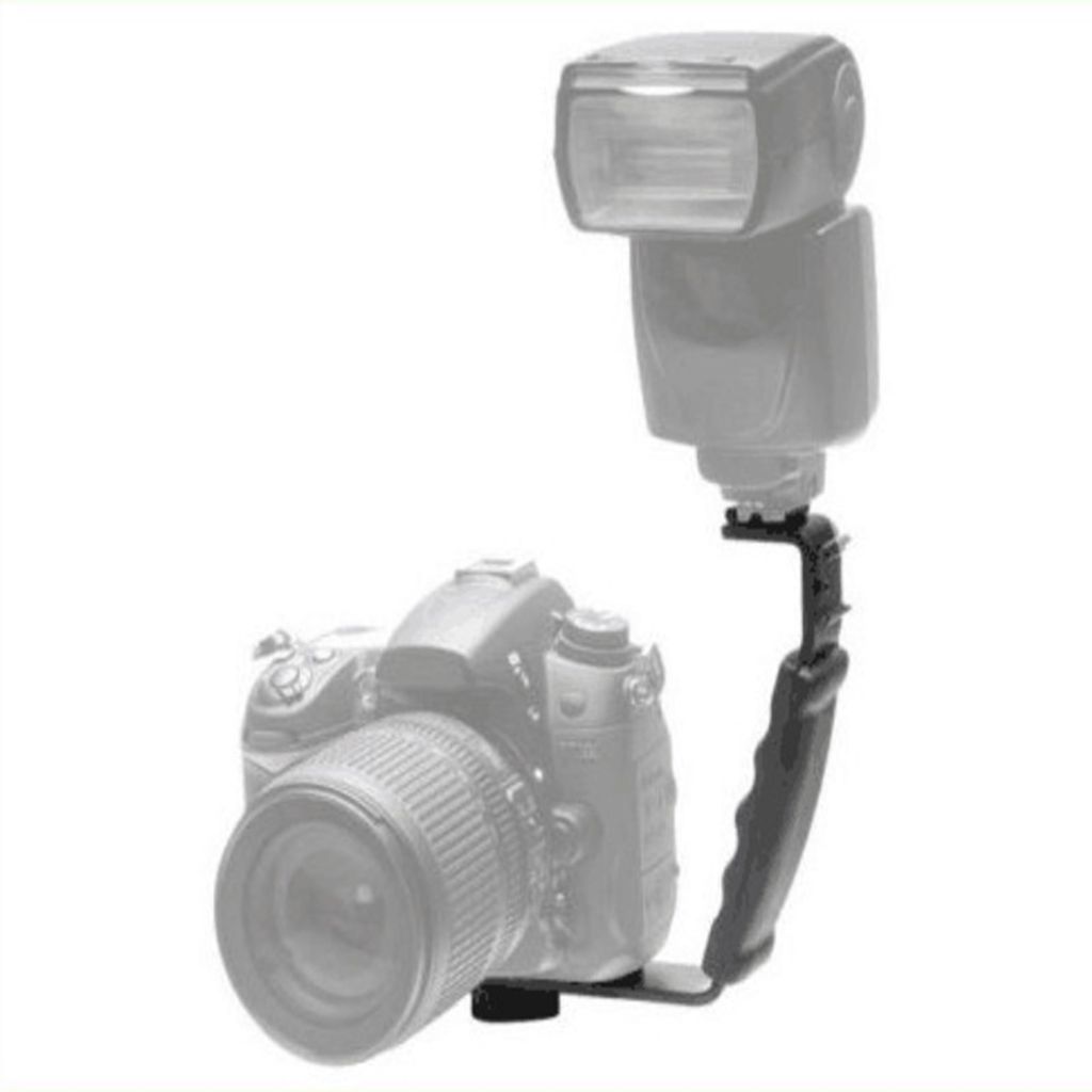 相機閃光燈支架 托架 DV支架 LDX-528摄影補光燈支撑架 單L型支架 雙邊架