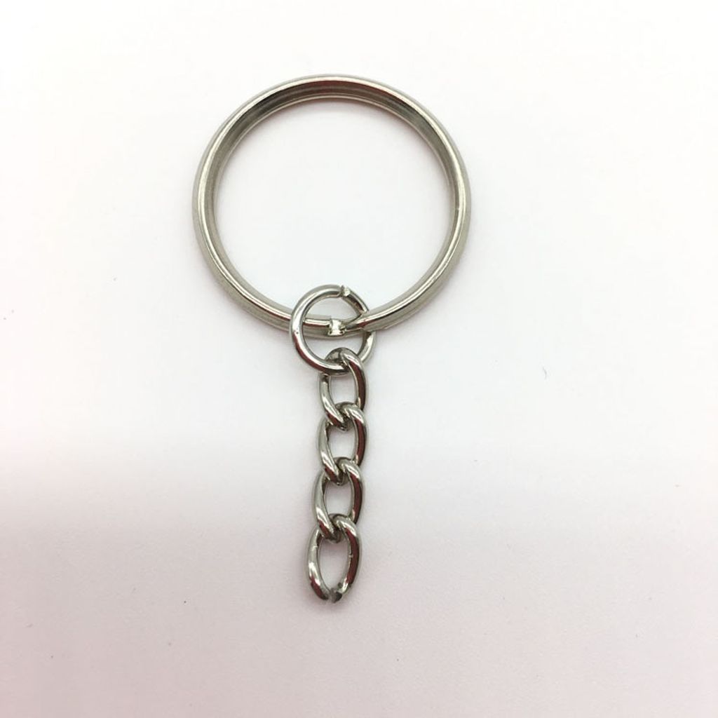 金屬鑰匙圈 光圈金屬鑰匙圈鏈條掛單圈 鑰匙扣diy鑰匙環 工藝品挂件 黏土材料  飾品配件