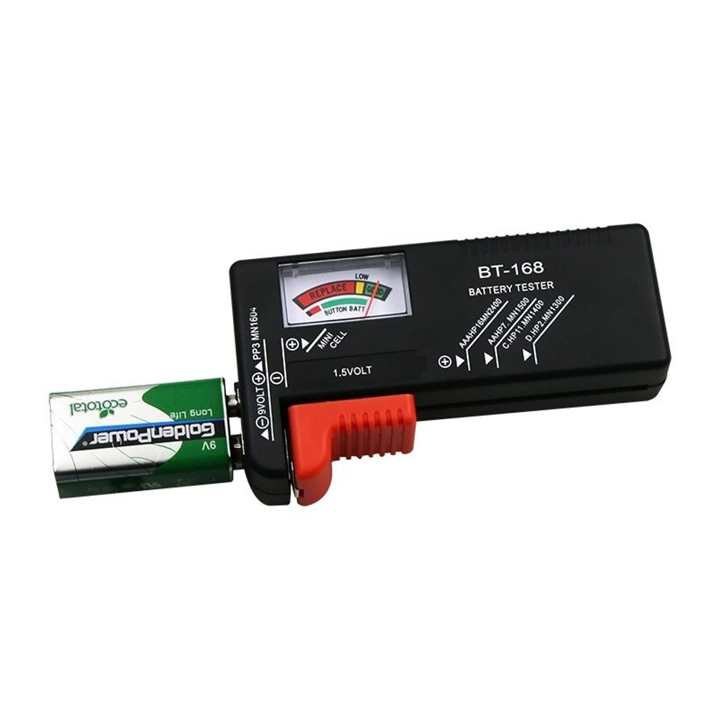 指針式 電池容量測試儀 電池測試儀 電量測試器數顯式  可檢測 1/2/3/4號 電池 9V 方型電池