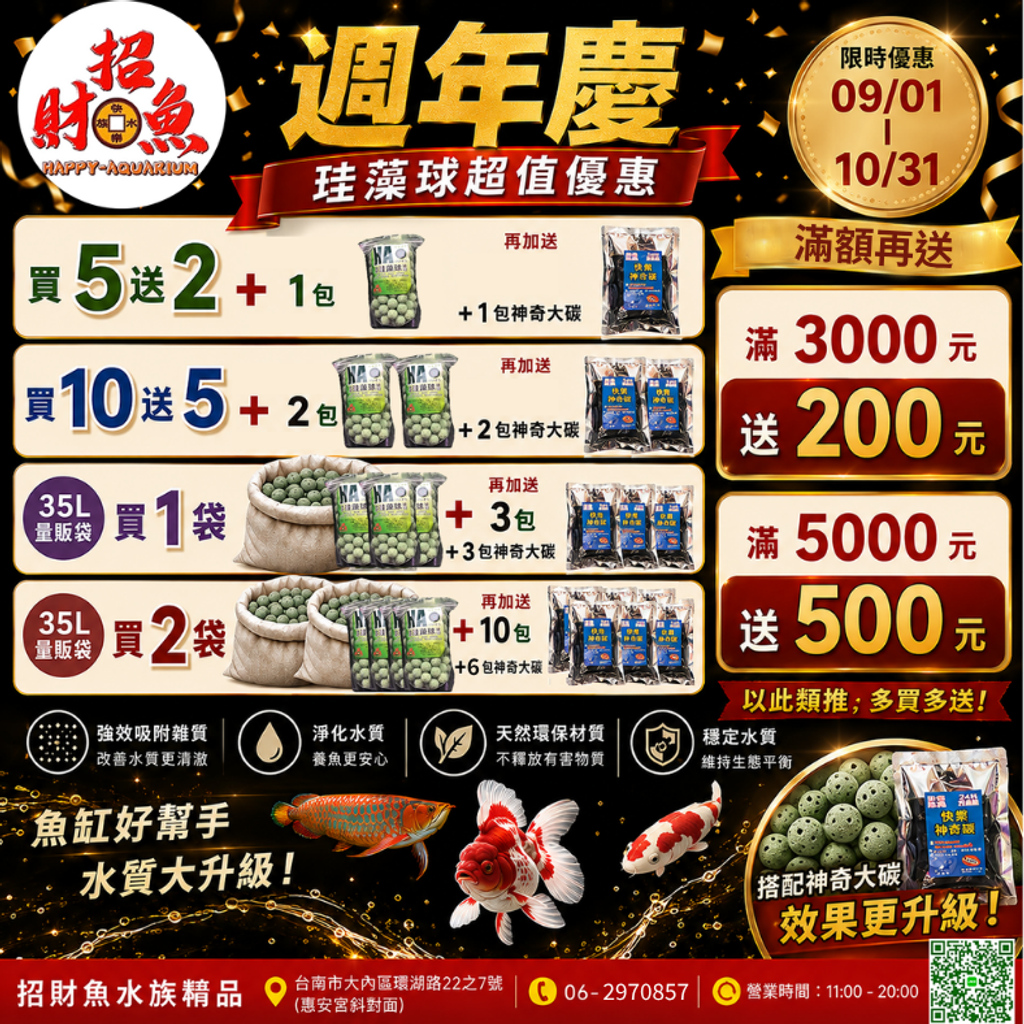 週年慶滿額贈