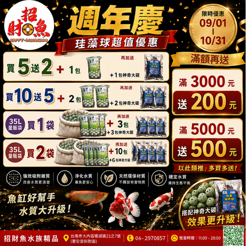 週年慶滿額贈