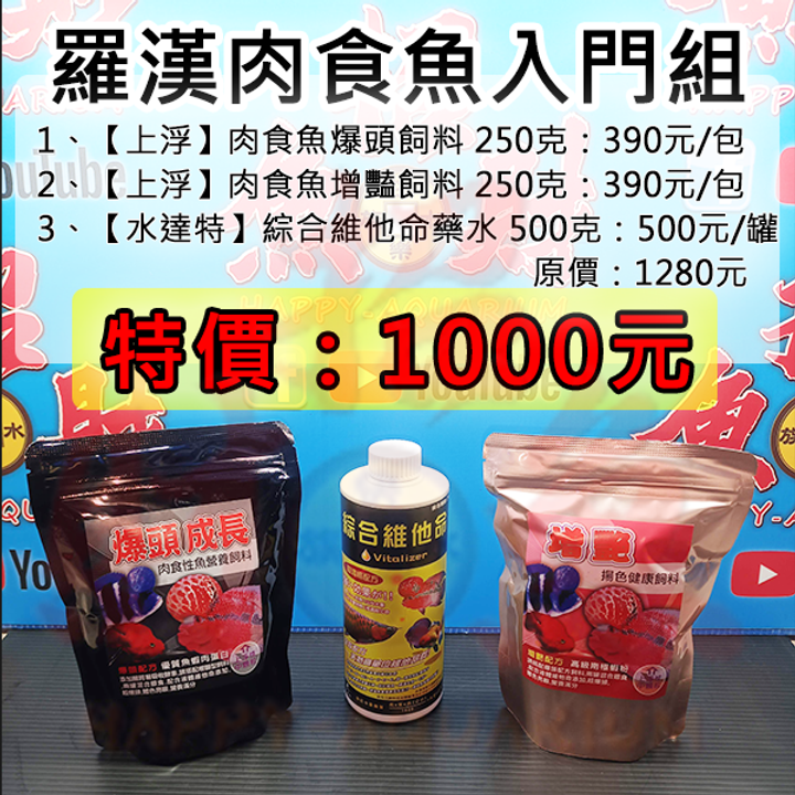 B101-羅漢肉食魚上浮飼料入門組