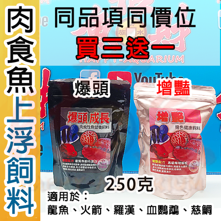 B31-飼料-【上浮】肉食魚增豔、爆頭-250克-1