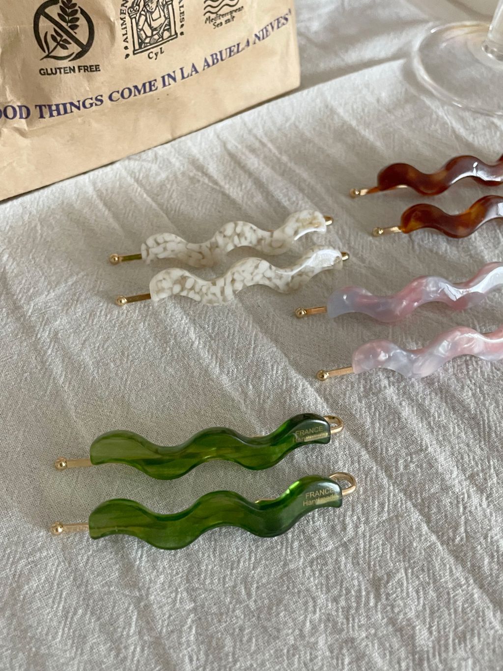 彩色波浪髮夾11