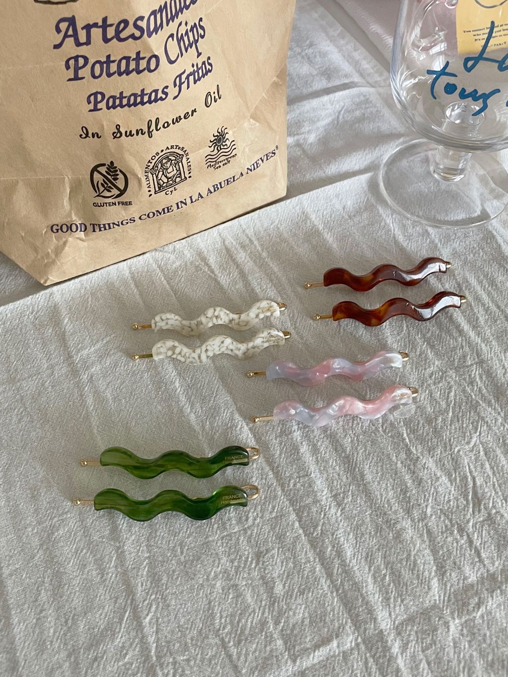 彩色波浪髮夾10