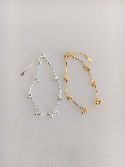 雙珠結點項鍊手鍊20