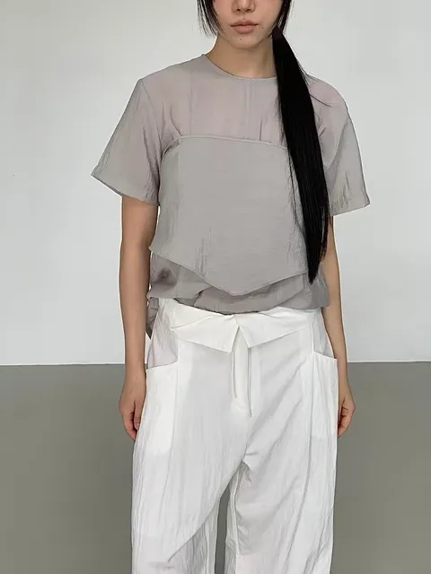 兩件式綁帶上衣6