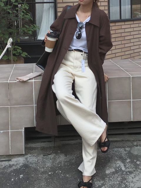 薄長外套9
