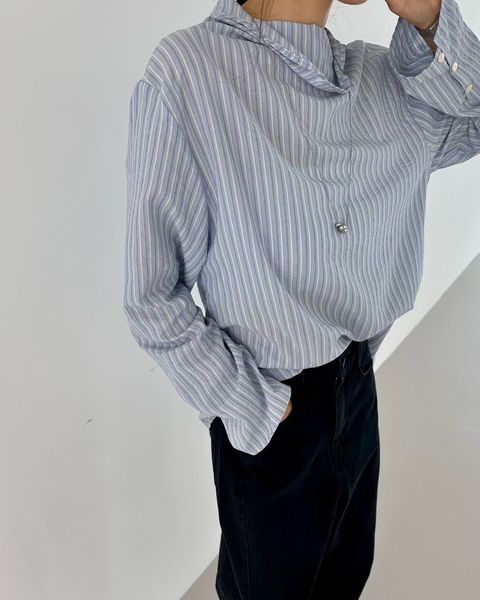 雙面穿直紋襯衫15