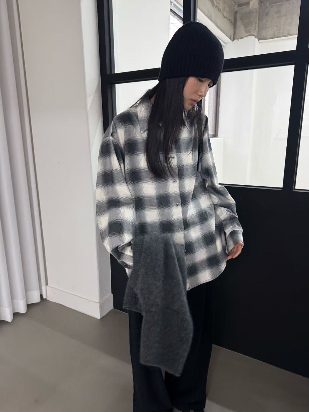 漸層格紋襯衫17