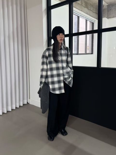 漸層格紋襯衫18