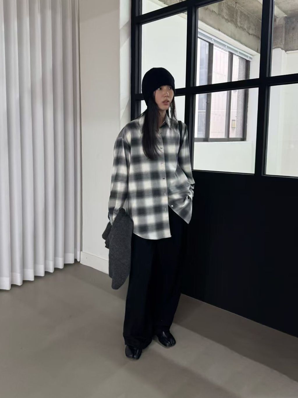 漸層格紋襯衫22