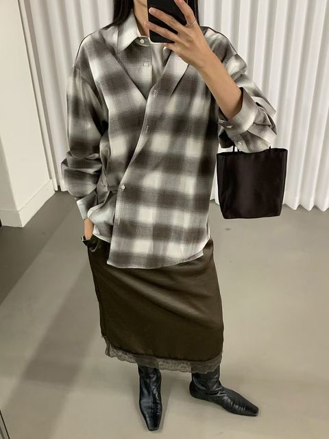 漸層格紋襯衫12