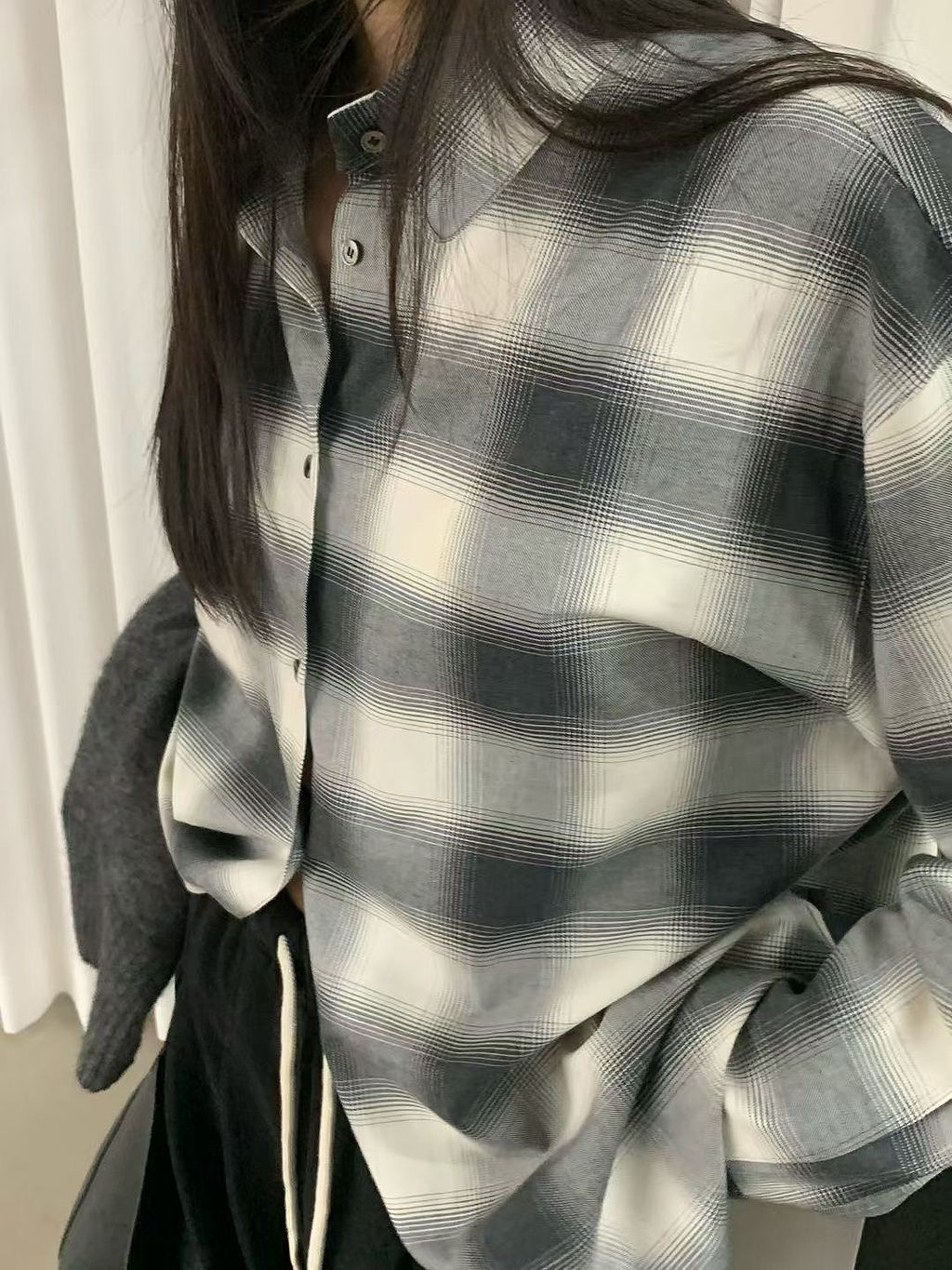 漸層格紋襯衫23