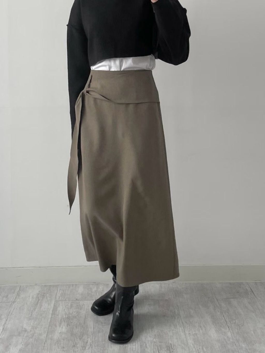 側邊繞結長裙15